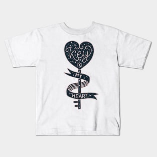 Key to my Heart Valentines Kids T-Shirt